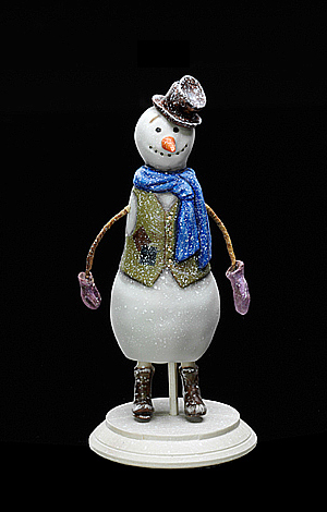 Snowman<br> in a waistcoat with patches